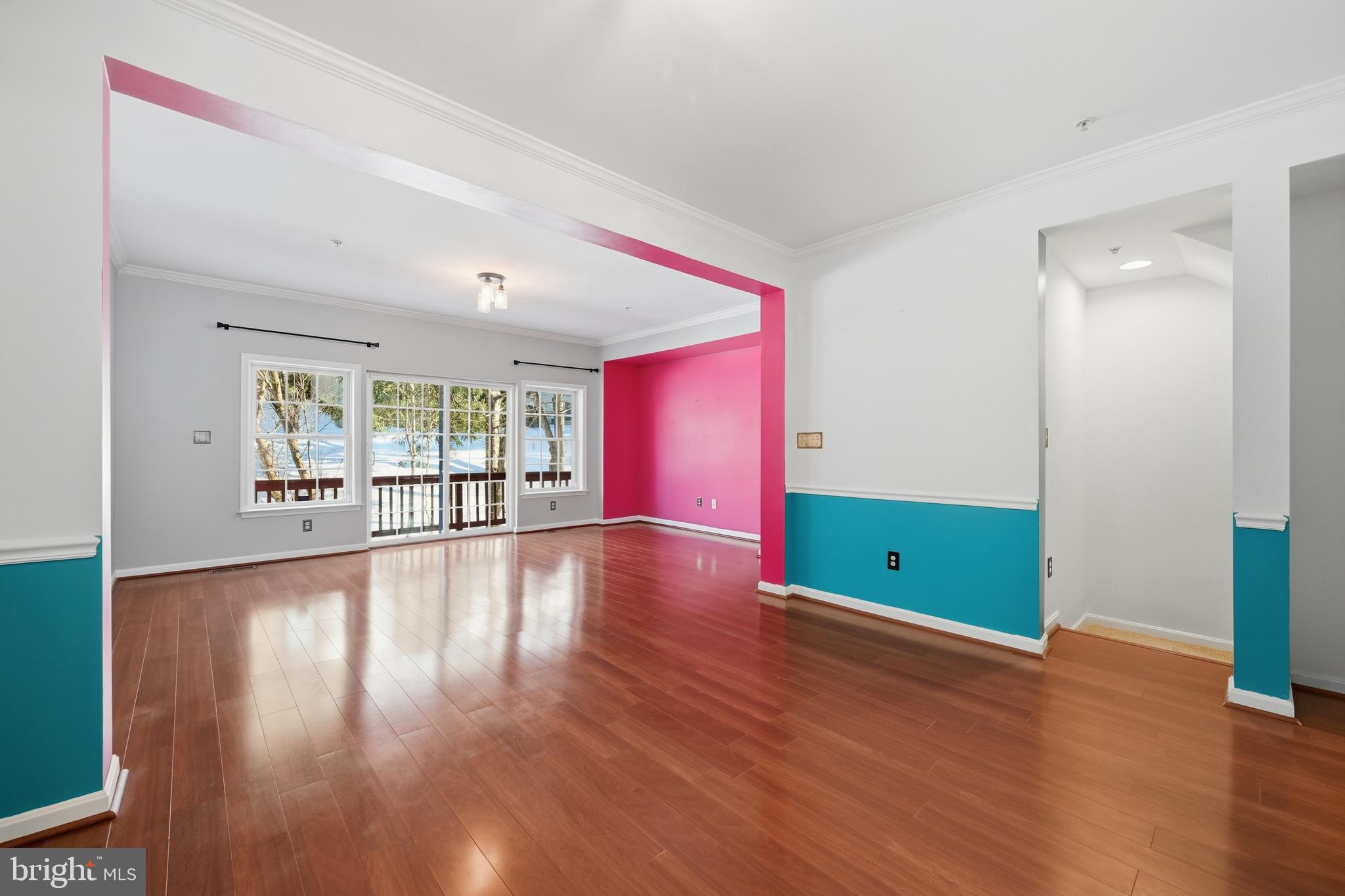 18733 Falling River Drive Gaithersburg, MD 20879 - Photo 3 of 34 a view of room with window and wooden floor