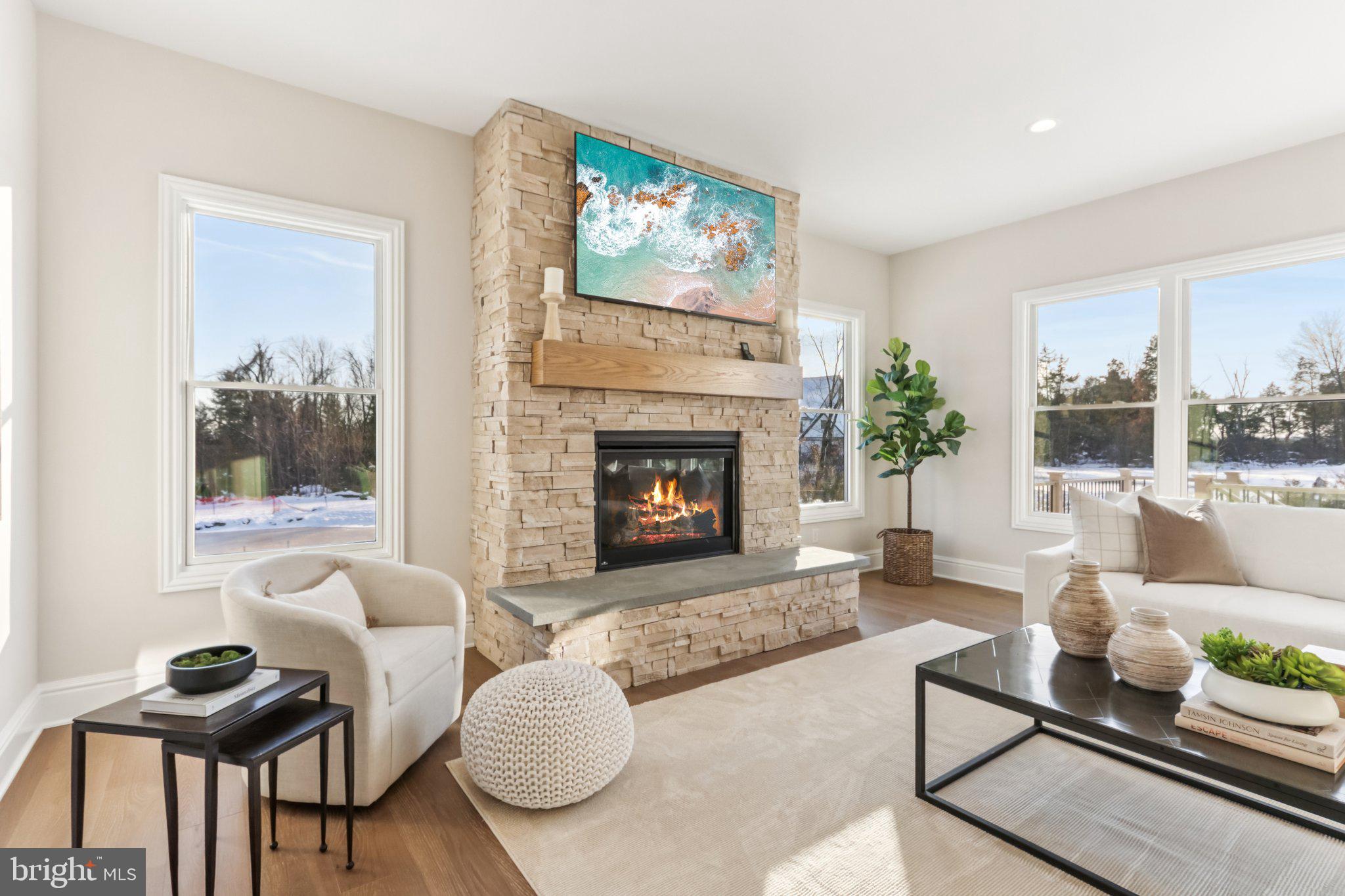 510 Newcomen Road, Unit B3D Exton, PA 19341 - Photo 8 of 74 a living room with furniture and a fireplace
