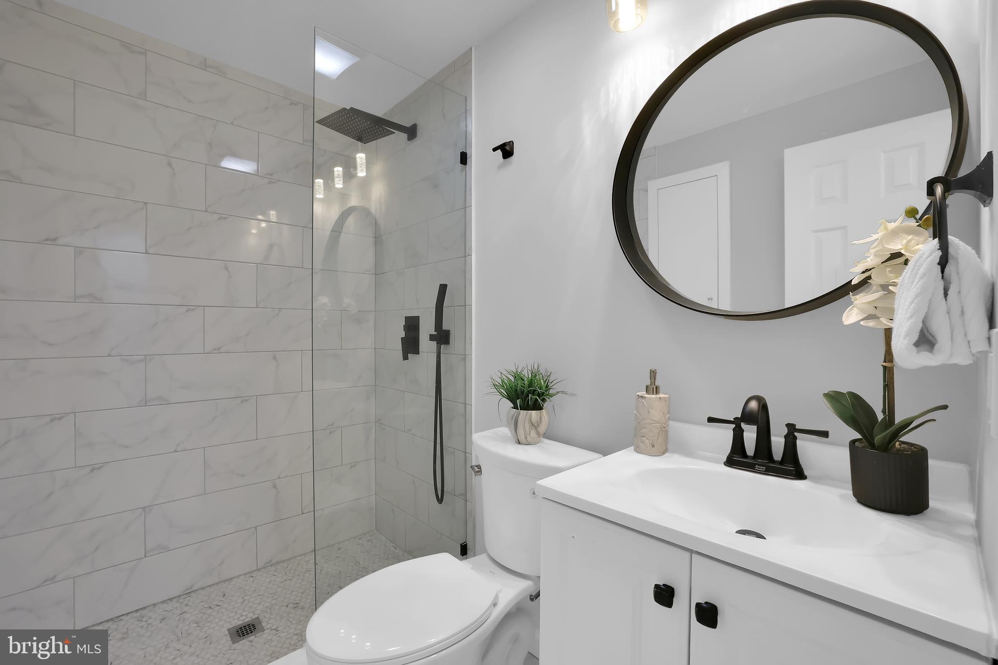 15101 Snowden Drive Silver Spring, MD 20905 - Photo 23 of 68 a bathroom with a sink a toilet and a mirror