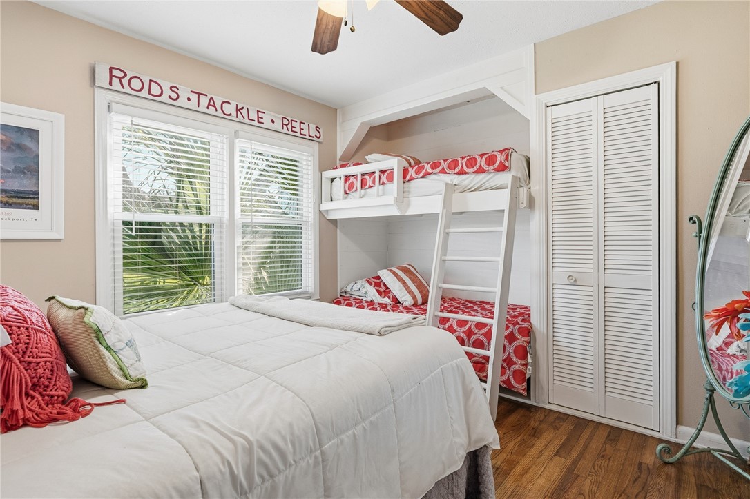 607 Chaparral Street Fulton, TX 78382 - Photo 15 of 40 a bed room with a bed and a television