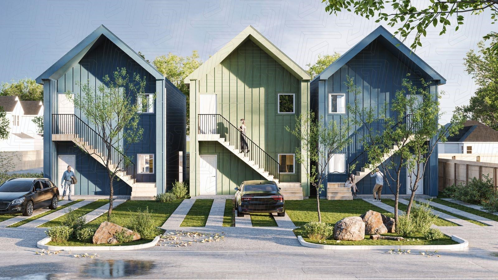 407 Calloway Street, Unit AB Houston, TX 77029 - Photo 18 of 19 front view of house with a street