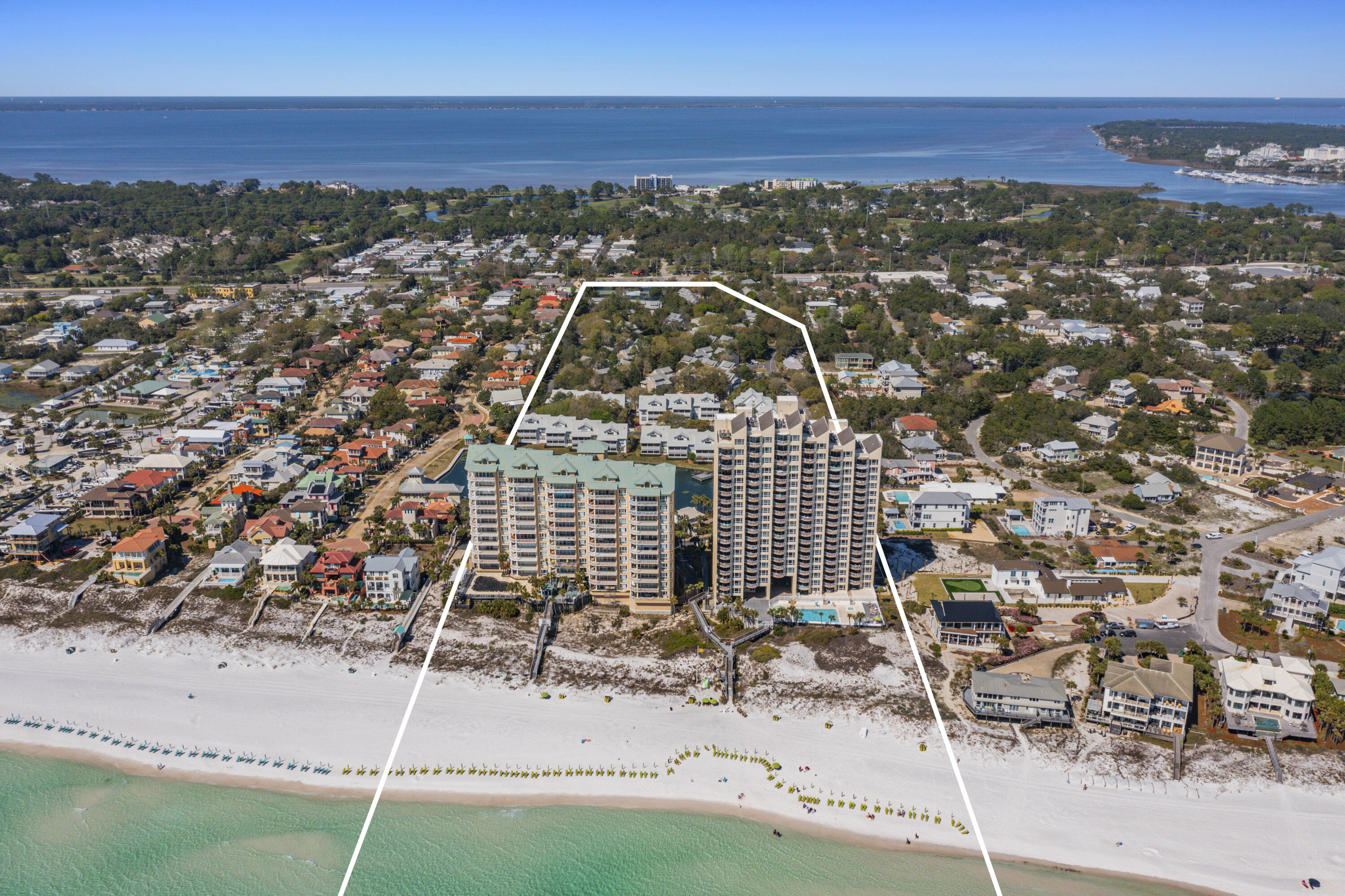 9815 Highway 98, Unit 187 Miramar Beach, FL 32550 - Photo 37 of 56 Hidden Dunes Ariel with Beach