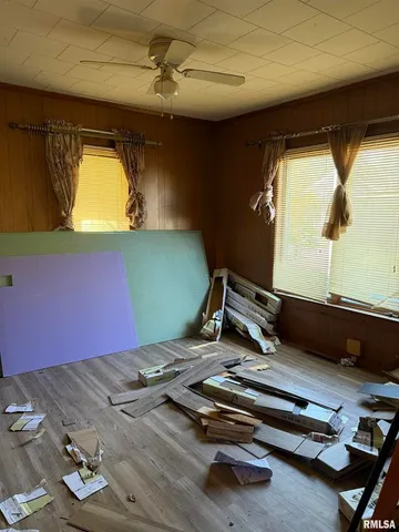 a room with gym equipment