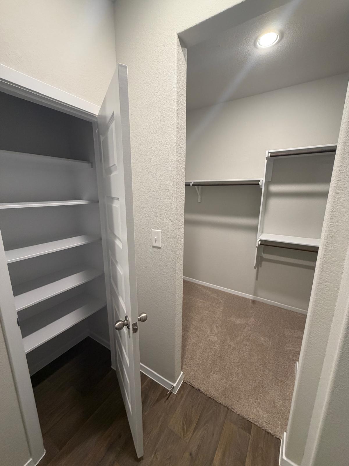 2708 Towy Road Pflugerville, TX 78660 - Photo 21 of 34 a view of walk in closet with empty racks