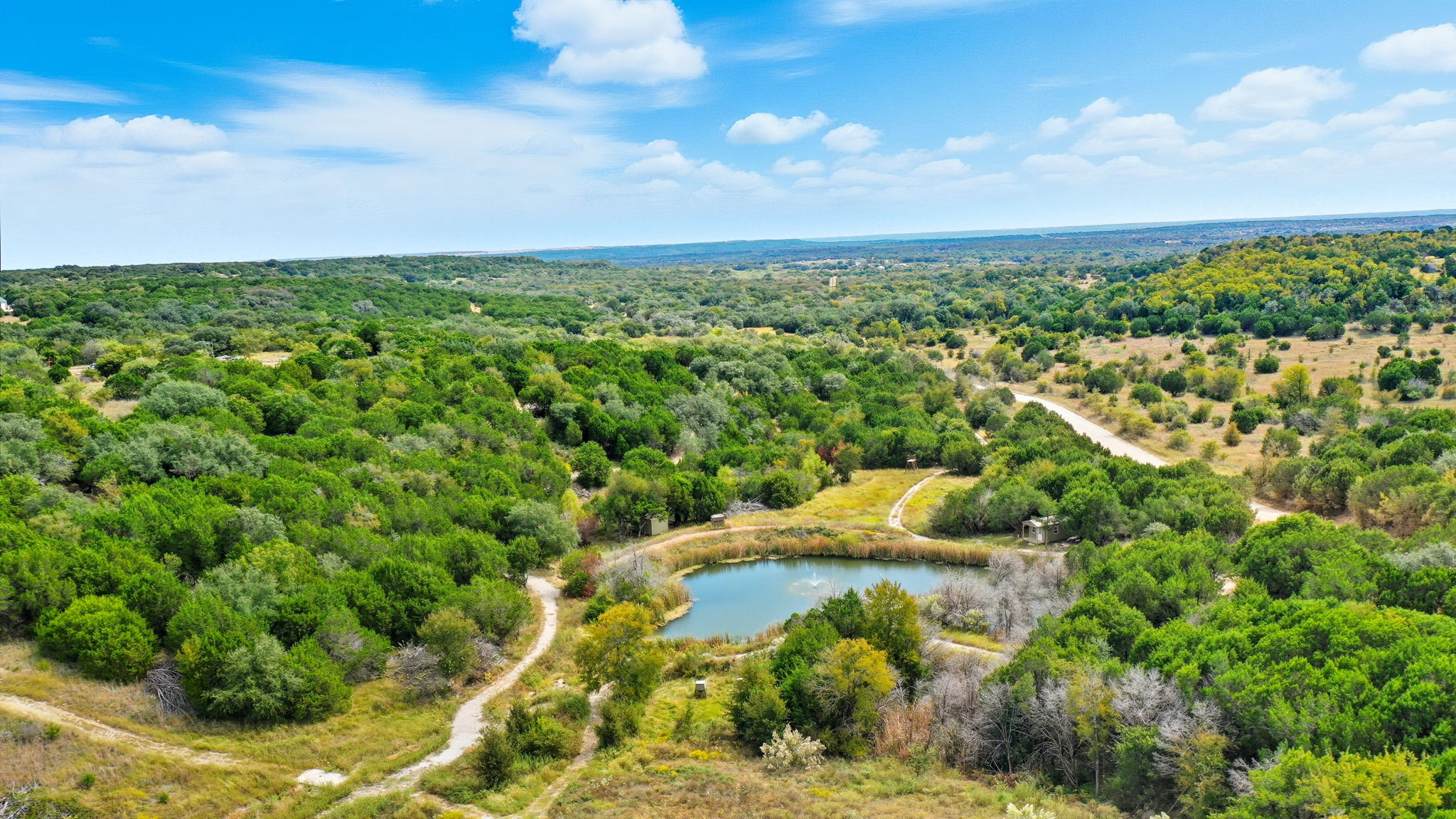 4636 Halsell Ranch Road Jacksboro, TX 76458 - Photo 21 of 39 an aerial view of a houses with yard