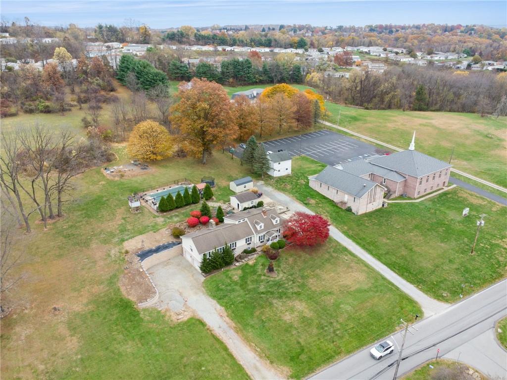 1512 Abers Creek Road Pittsburgh, PA 15239 - Photo 43 of 45 aerial view of a house with a yard