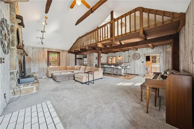 a view of a house with sitting area