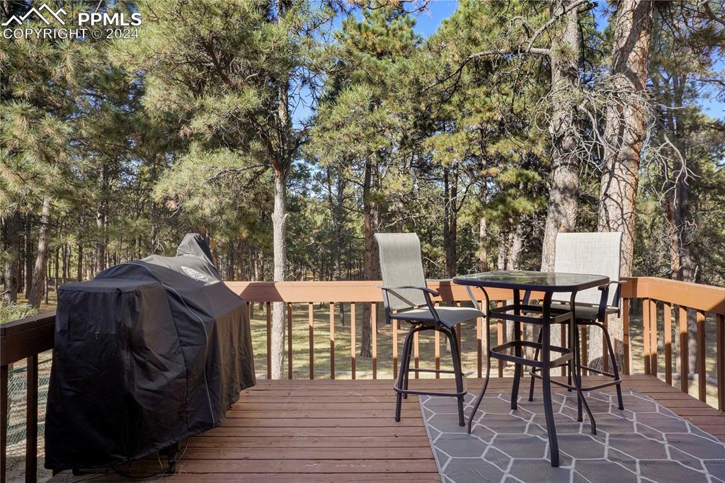 9450 Morgan Road Colorado Springs, CO 80908 - Photo 8 of 49 a view of a chairs and table on the deck