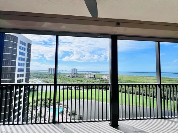 a view of a wooden deck