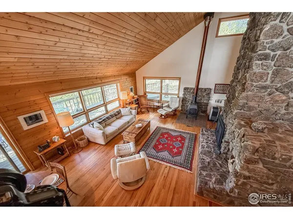 a view of a patio with furniture