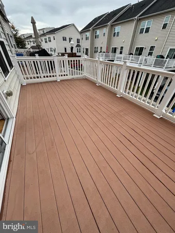 a view of balcony with deck