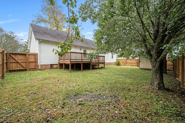 a house view with a garden space