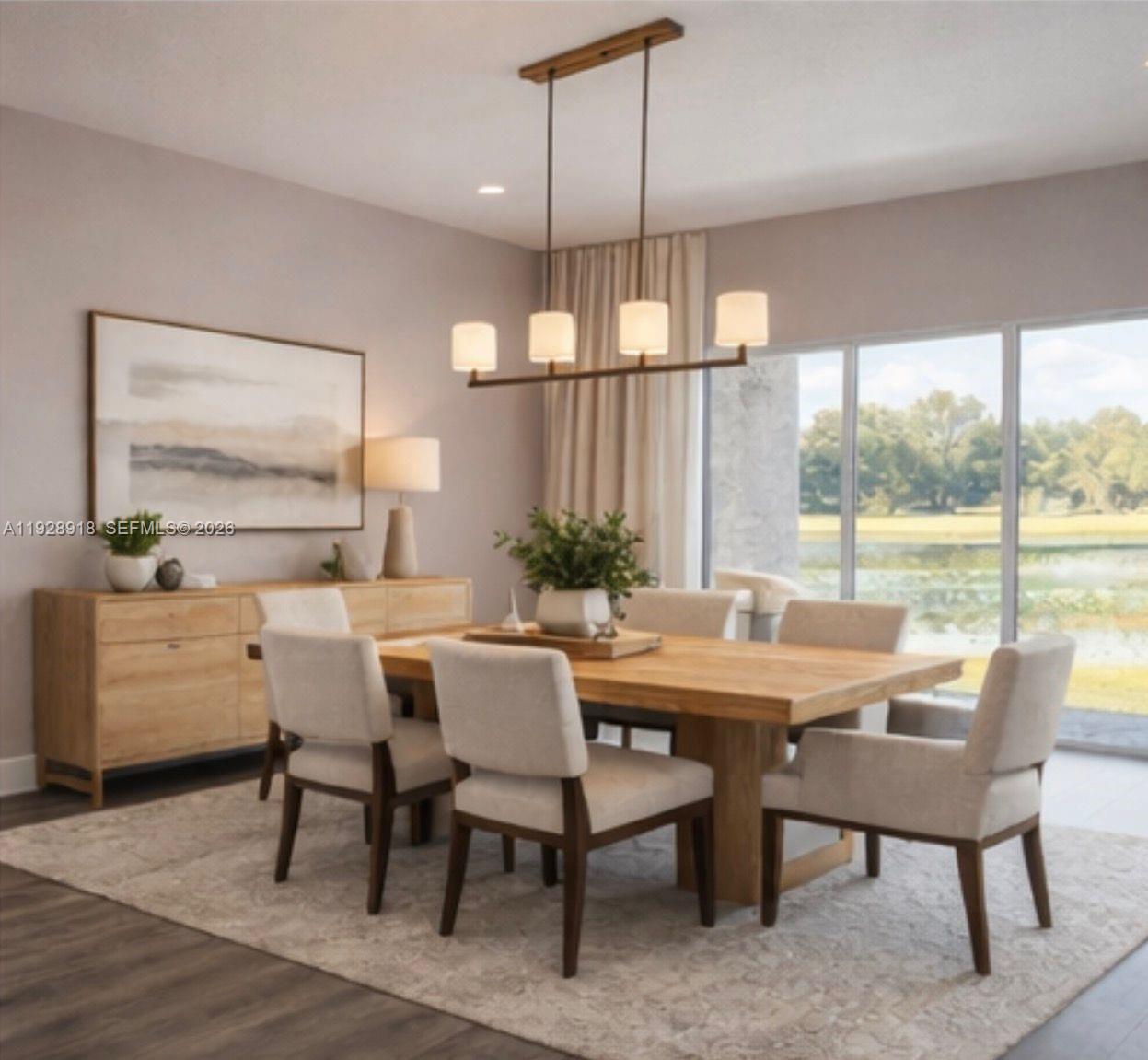 6805 Heavitree Drive Sebring, FL 33876 - Photo 17 of 61 a view of a dining room with furniture window and outside view