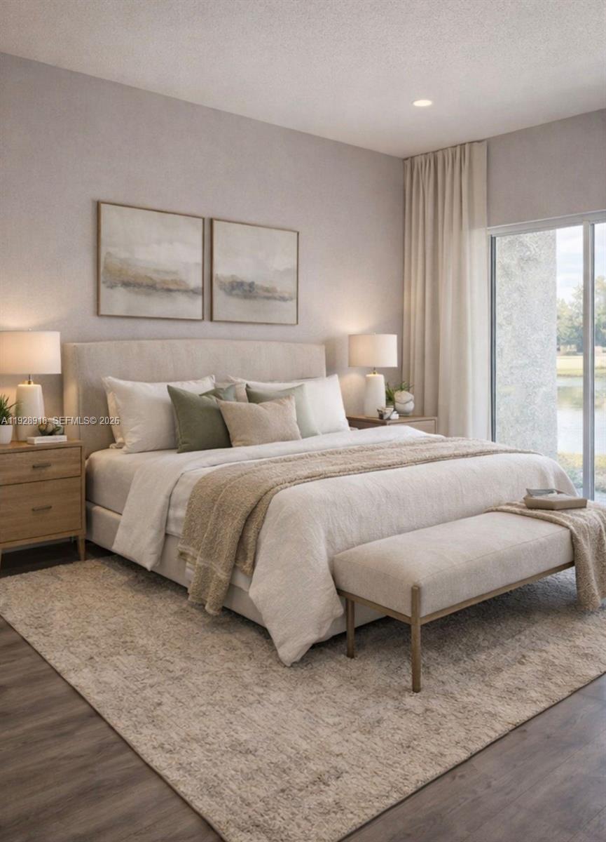 6805 Heavitree Drive Sebring, FL 33876 - Photo 43 of 61 a bedroom with a bed and a night stand