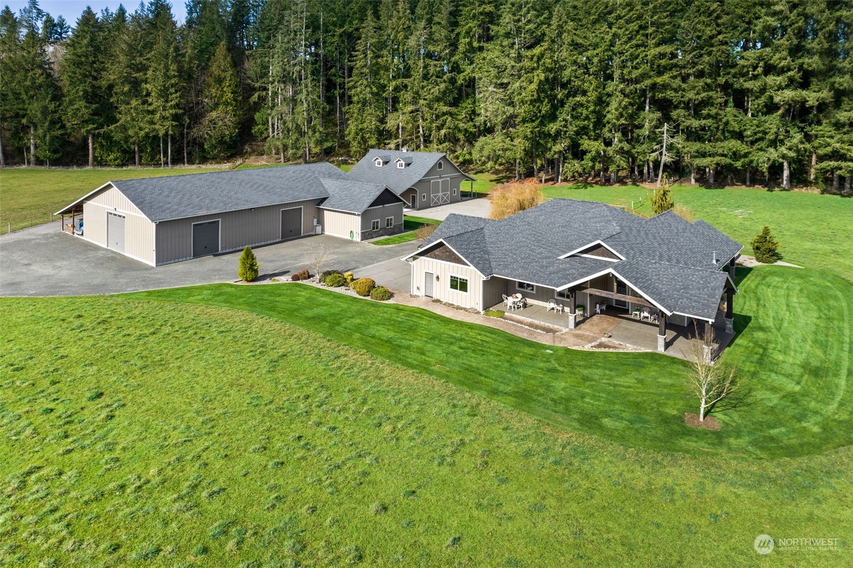 9336 James Road Southwest Rochester, WA 98579 - Photo 1 of 40 an aerial view of a house