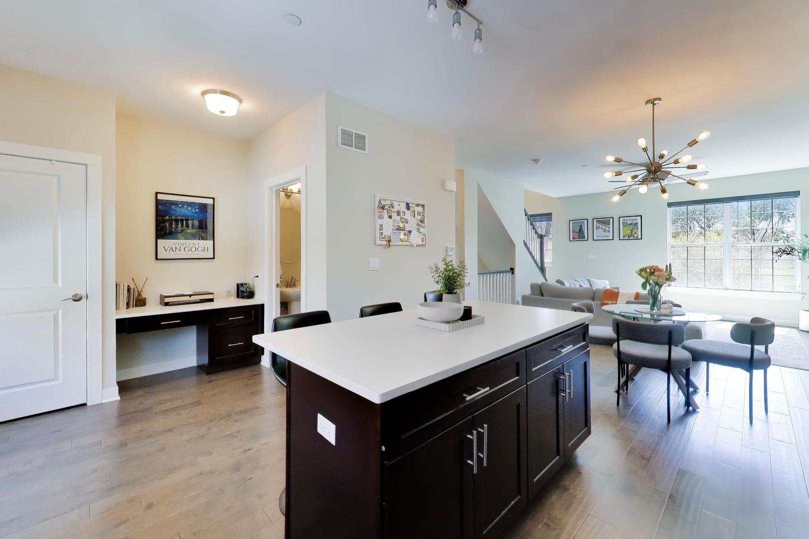 1623 Church Street Evanston, IL 60201 - Photo 10 of 29 a view of a dining room with furniture and wooden floor