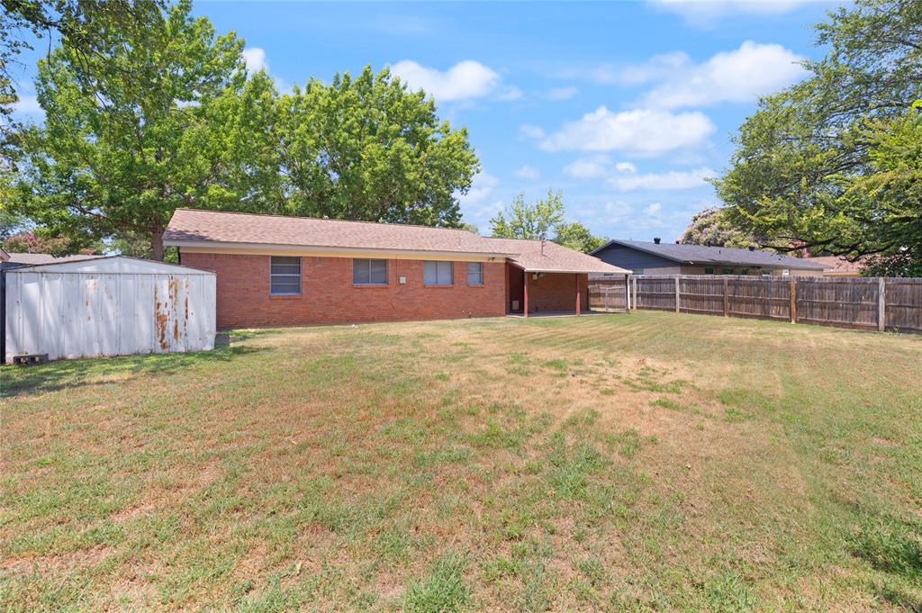1332 Harrison Lane Hurst, TX 76053 - Photo 31 of 33 Backyard with so many possibilities.