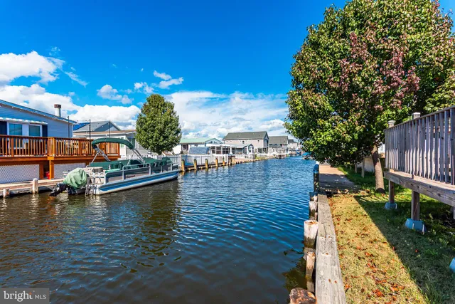 a view of a lake with houses