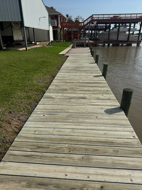 2031 Beach Road Matagorda, TX 77457 - Photo 4 of 4 a view of a backyard with sitting area