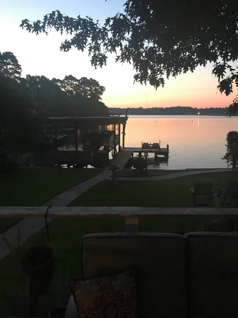 a view of lake with mountain view