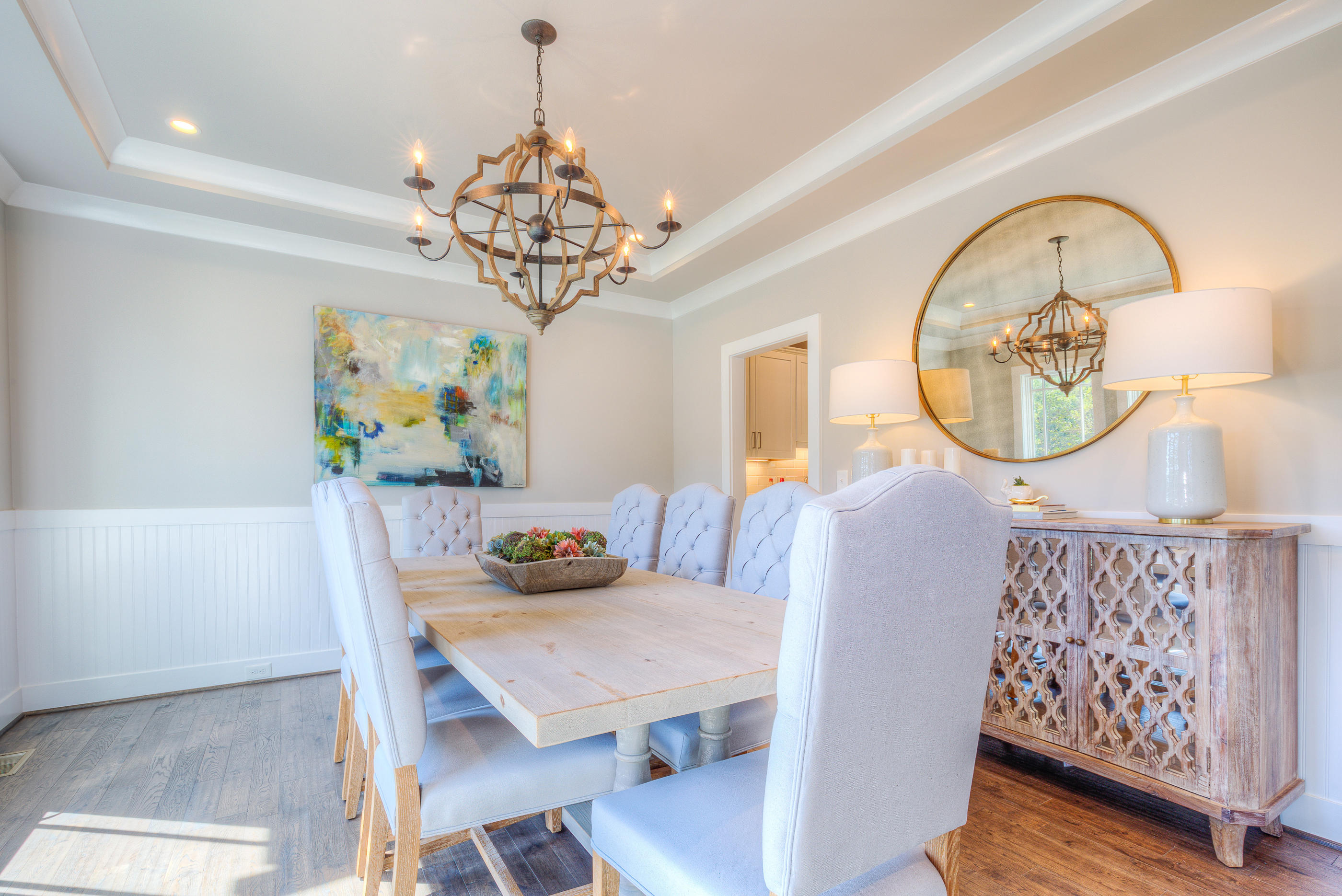 6910 Fairway Ridge Road Salem, VA 24153 - Photo 8 of 46 a view of a dining room with furniture and chandelier