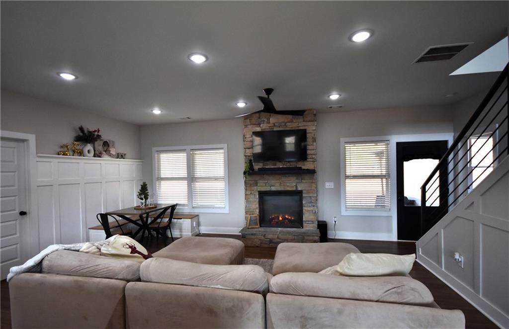 533 Lively Road Waco, GA 30182 - Photo 23 of 41 a living room with furniture and a fireplace