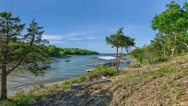 a view of a pathway with a yard
