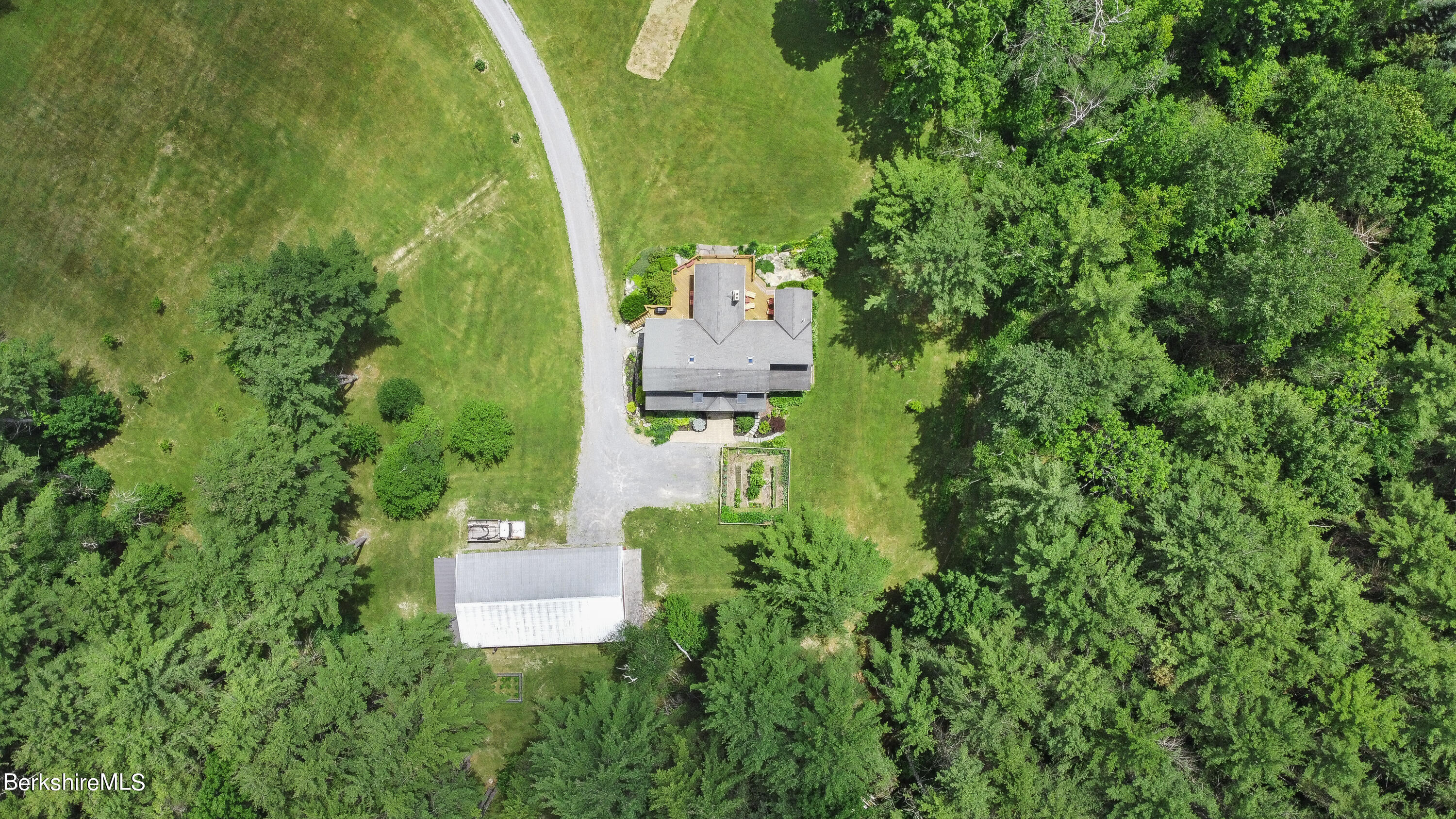 3025 Mt Anthony Road Bennington, VT 05201 - Photo 46 of 54 an aerial view of a house with a garden