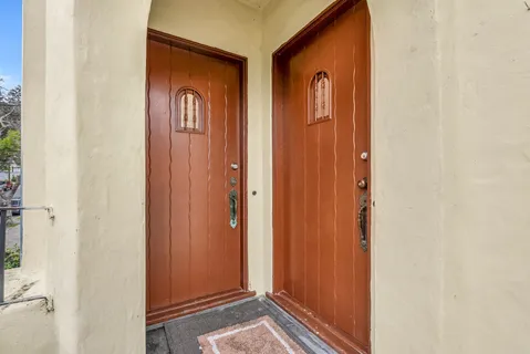 a view of front door
