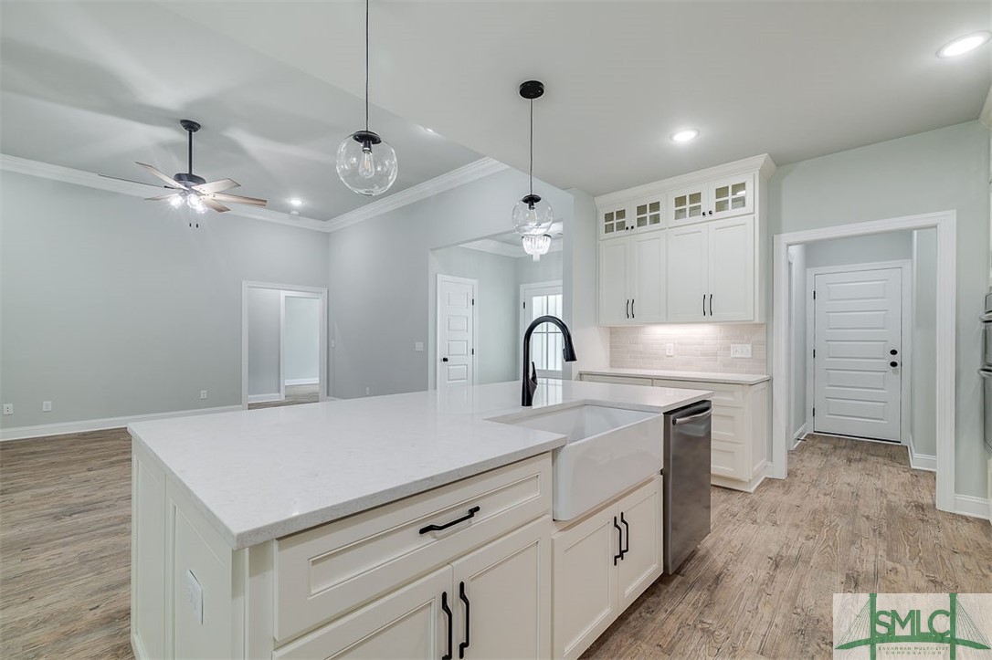 106 Barnwell Avenue Rincon, GA 31326 - Photo 10 of 42 View from kitchen to living room