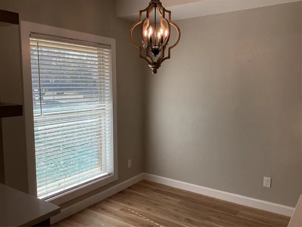 a view of a livingroom with a window