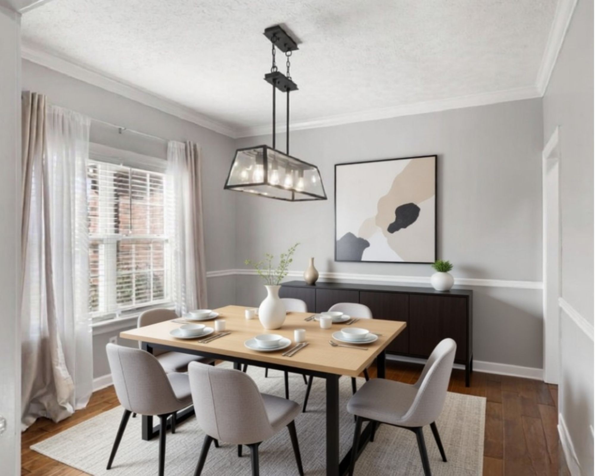 6502 Franklin Road Murfreesboro, TN 37128 - Photo 15 of 36 a view of a dining room with furniture window and wooden floor