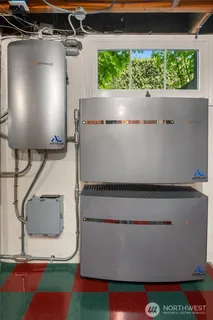 an aerial view of residential house with an outdoor space