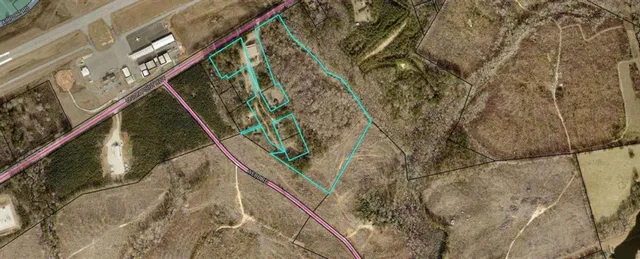 a bird view of a garden