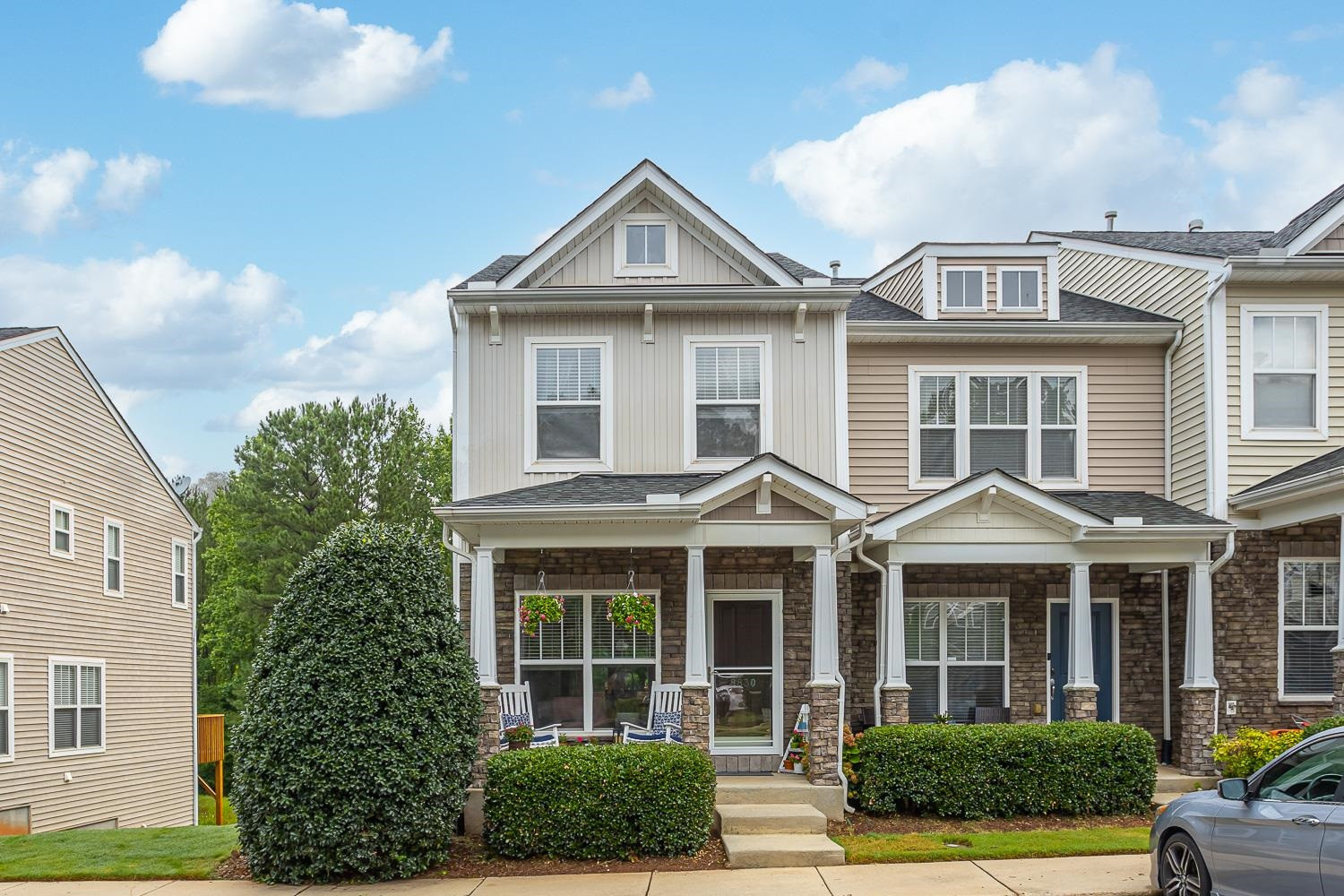 8830 Orchard Grove Way Raleigh, NC 27612 - Photo 1 of 24 Welcome to 8830 Orchard Grove! End unit with wooded views, three levels of finished floor area that is beautifully finished throughout. Within walking distance to Umstead Park!
