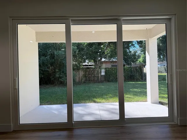 a view of front door and porch
