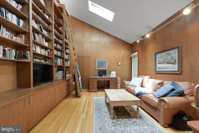 21 Nelson Ridge Road Princeton, NJ 08540 - Photo 9 of 29 Library with Floor to Ceiling Bookcase and Ladder