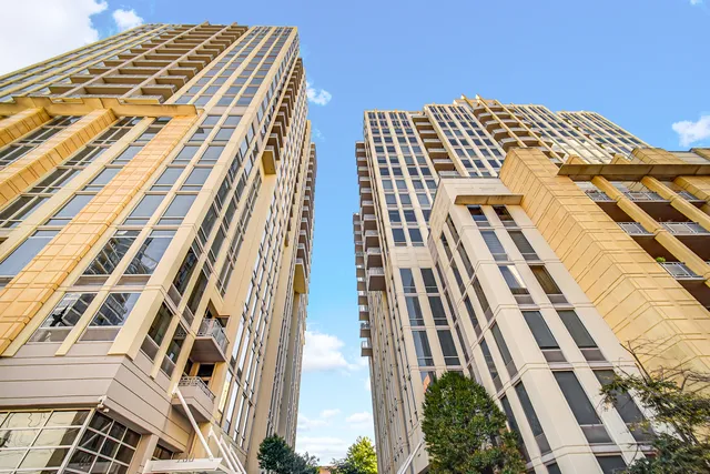 a front view of a building