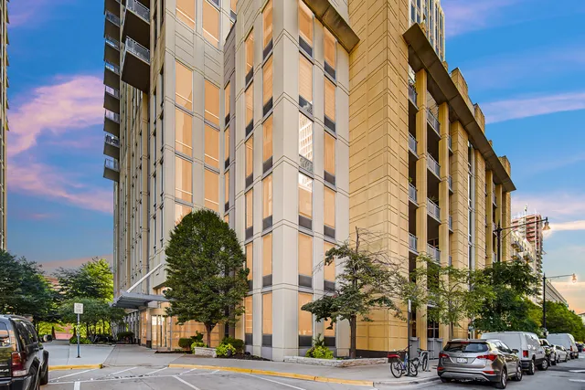 a view of a building and a street view