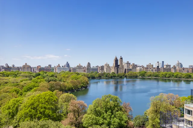 a view of building from a balcony