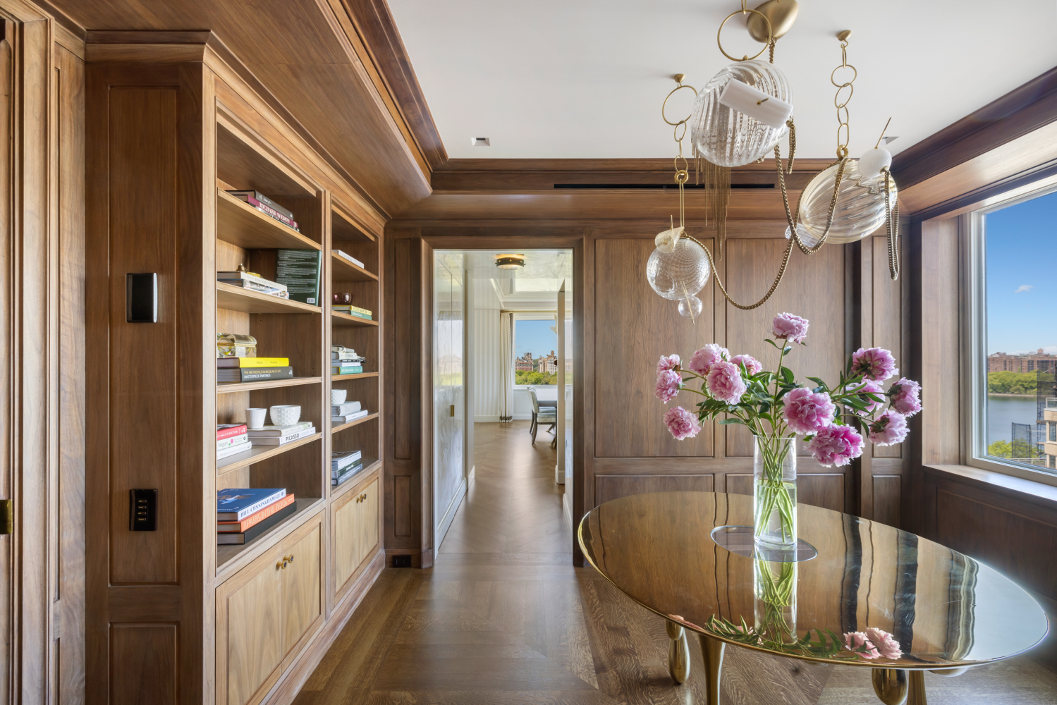 1049 5th Avenue, Unit 19B Manhattan, NY 10028 - Photo 8 of 20 a view of a dining room with furniture and chandelier