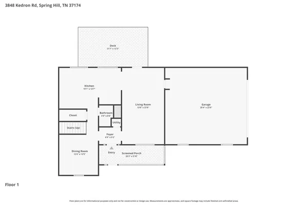 $2,800 | 3848 Kedron Road, Spring Hill, TN 37174