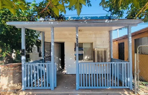 front view of a house with a porch