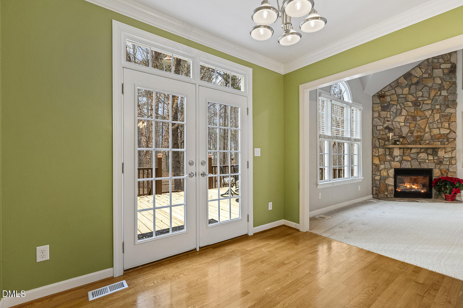1119 Corrina Road Wake Forest, NC 27587 - Photo 12 of 45 a view of a livingroom with a fireplace
