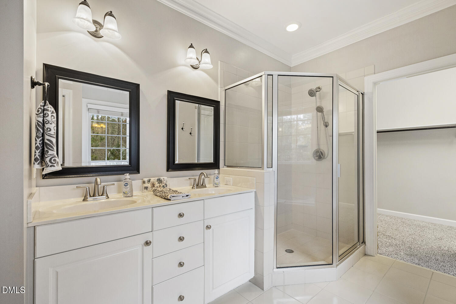 1119 Corrina Road Wake Forest, NC 27587 - Photo 22 of 45 a bathroom with a double vanity sink mirror and double