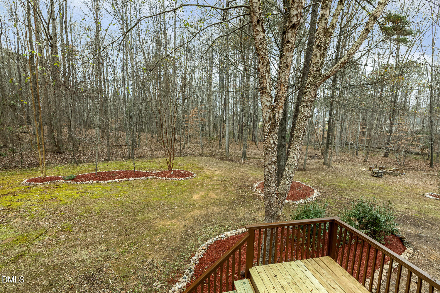 1119 Corrina Road Wake Forest, NC 27587 - Photo 32 of 45 a view of a yard with wooden fence