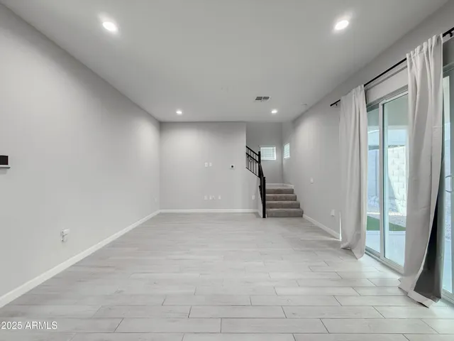 a view of an empty room