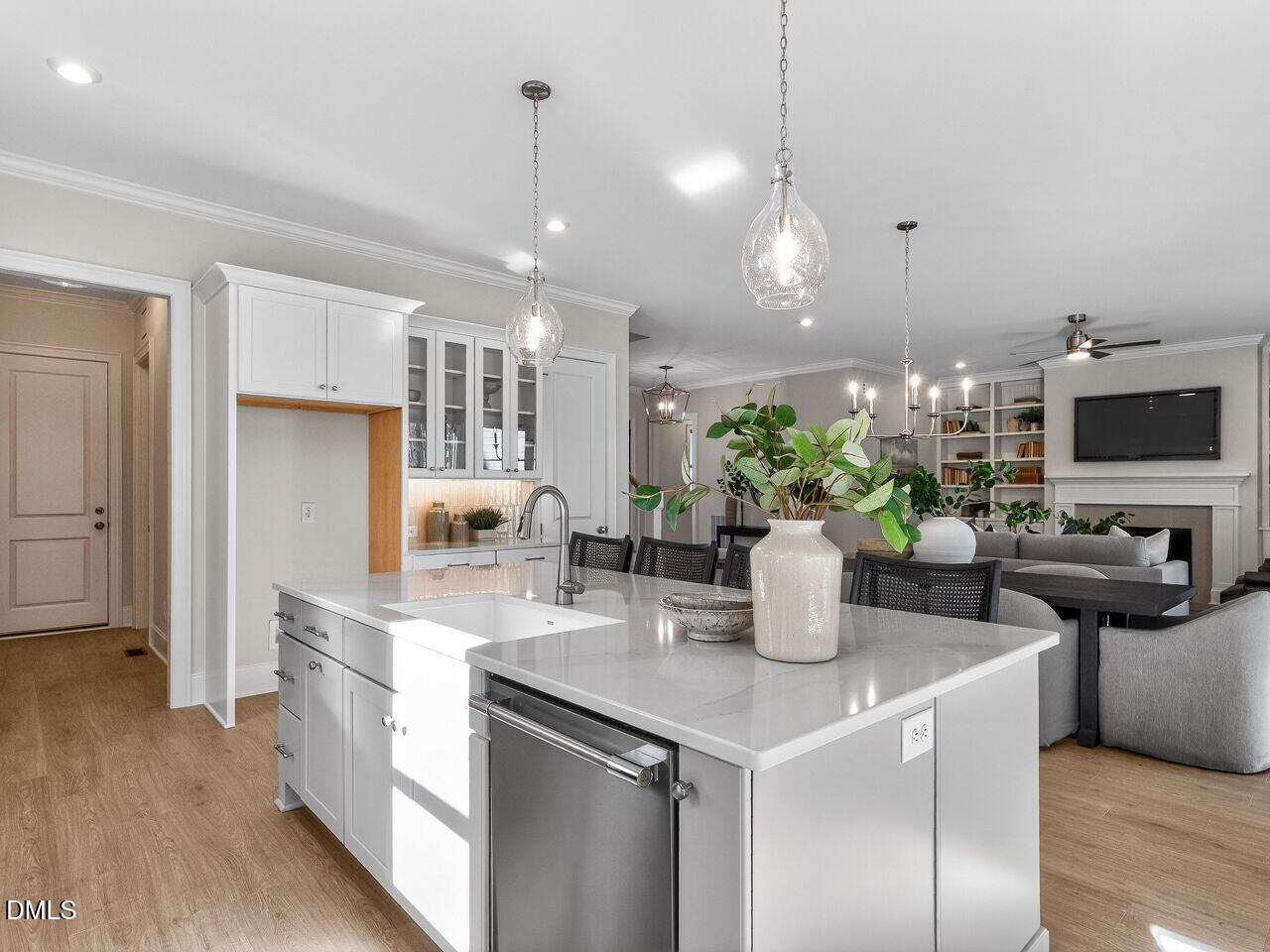 8912 Thompson Mill Road Wake Forest, NC 27587 - Photo 21 of 41 a kitchen with counter space cabinets and appliances