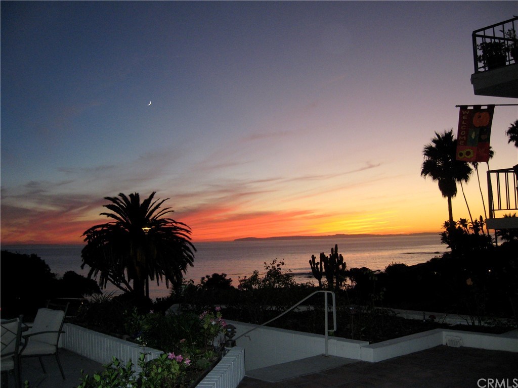 Sunset view from patio
