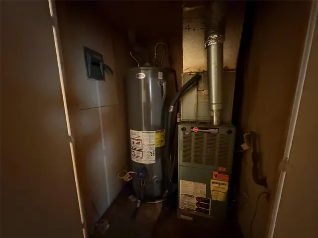 a view of a large garden with large trees